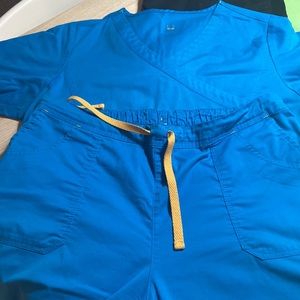 Two Pair Medical Scrubs Set of Two Pairs Flex fit  size L- XL